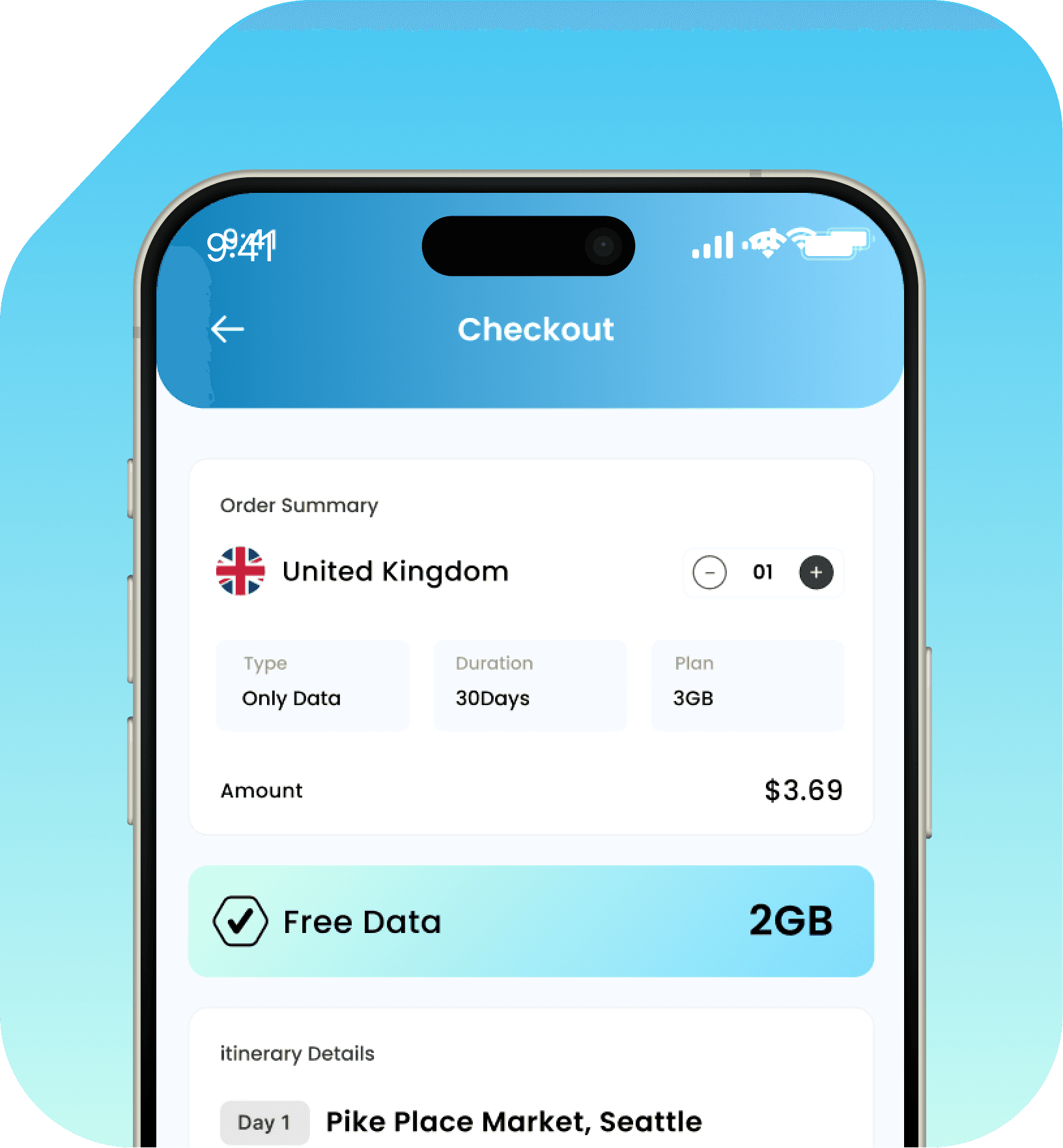 Proceed with eSIM payment in Commbitz app