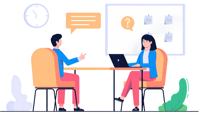 Traveler with orange suitcase